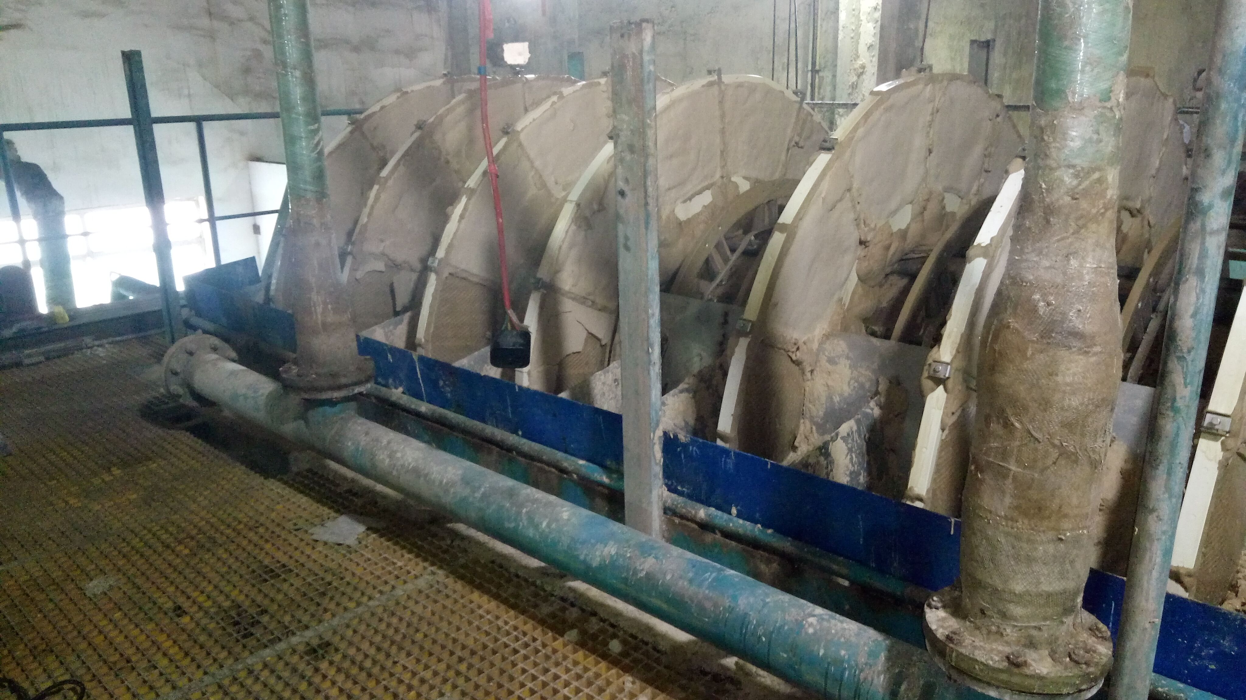 大唐保定熱電廠1、2號(hào)濾布圓盤脫水機(jī)改造